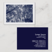Blauwe herfst (grens) visitekaartje (Voorkant / Achterkant)