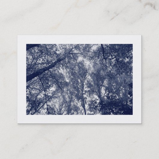 Blauwe herfst (grens) visitekaartje (Voorkant)