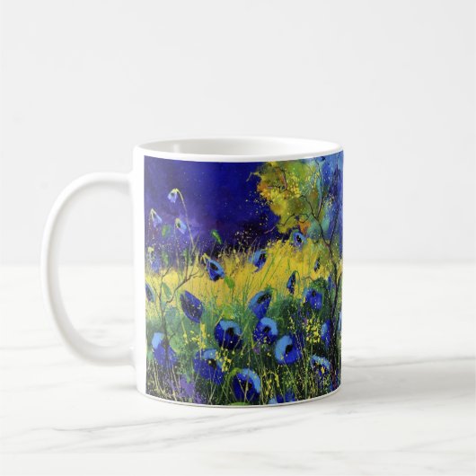 Blauwe herfst, Kunst Koffiemok (Links)