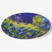 Blauwe herfst, Kunst Papieren Bordje (Gekanteld)