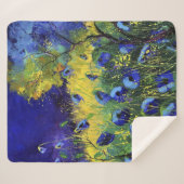 Blauwe herfst, Kunst Sherpa Deken (Voorkant (horizontaal))