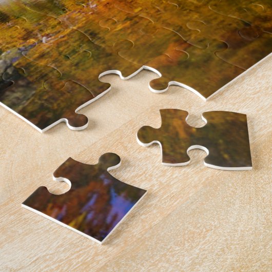 Blauwe herfst legpuzzel (Zijkant)