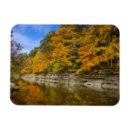 Blauwe herfst magneet