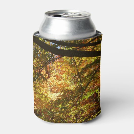 Blauwe herfst Natuur Blikjeskoeler (Blikje Voorkant)