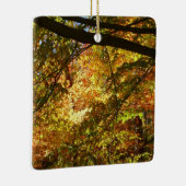 Blauwe herfst Natuur Keramisch Ornament (Rechts)