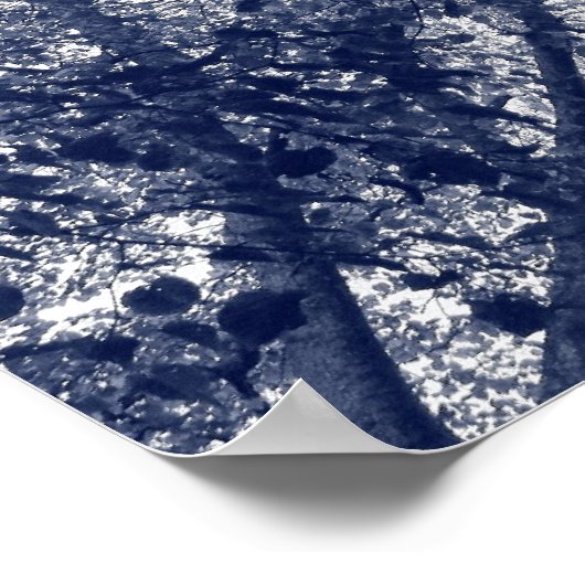 Blauwe herfst poster (Hoek)