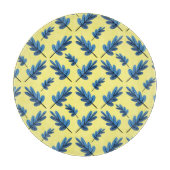 Blauwe herfst snijplank (Voorkant)