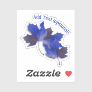 Blauwe herfst sticker