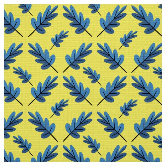 Blauwe herfst stof (Swatch)