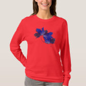 Blauwe herfst t-shirt (Voorkant)