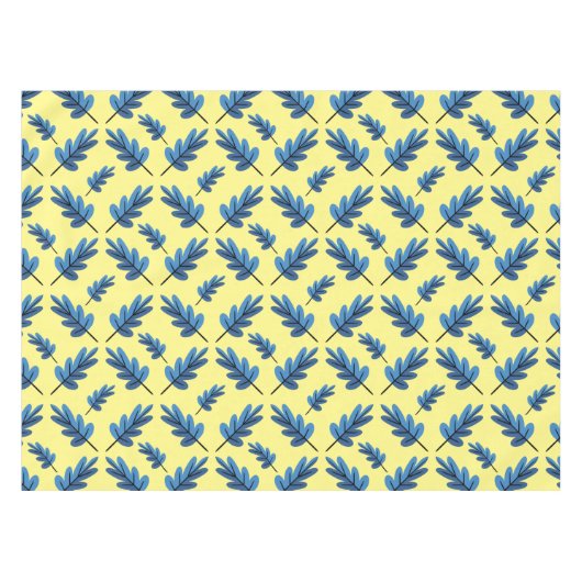 Blauwe herfst tafelkleed (Voorkant (Horizontaal))