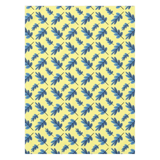 Blauwe herfst tafelkleed (Voorkant)