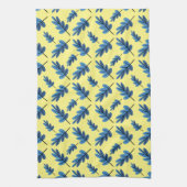 Blauwe herfst theedoek (Verticaal)