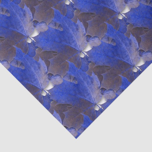Blauwe herfst tissuepapier (Detail)