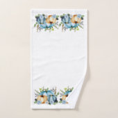 Blauwe herfst Waterverf Thanksgiving Bath T Bad Handdoek (Handdoek)