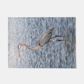 Blauwe Heron water deur mat (Voorkant)