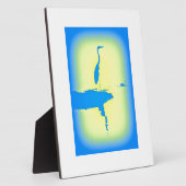 blauwe hert fotoplaat (Zijkant)