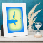 blauwe hert fotoplaat (Zijkant)