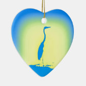 blauwe hert keramisch ornament (Rechts)