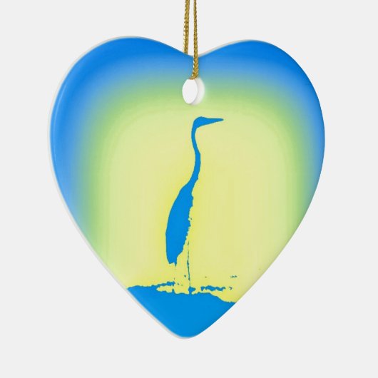 blauwe hert keramisch ornament (Rechts)