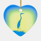 blauwe hert keramisch ornament (Voorkant)