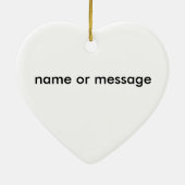 blauwe hert keramisch ornament (Achterkant)