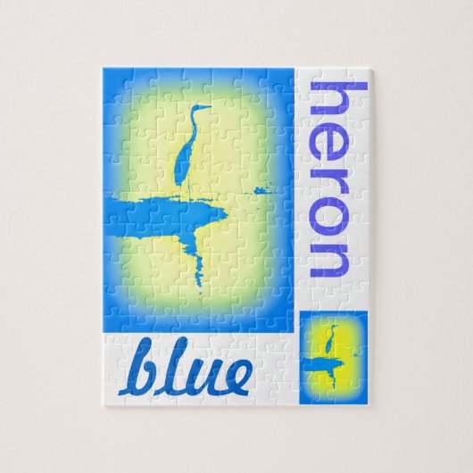 blauwe hert legpuzzel (Verticaal)