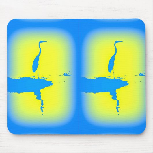 blauwe hert muismat (Voorkant)