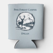 Blauwe Herten Bossen & Bergen Aangepaste Tekst & N Blikjeskoeler (Voorkant)