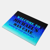 Blauwe hete daklammen - Man grot Deurmat (Schuin)