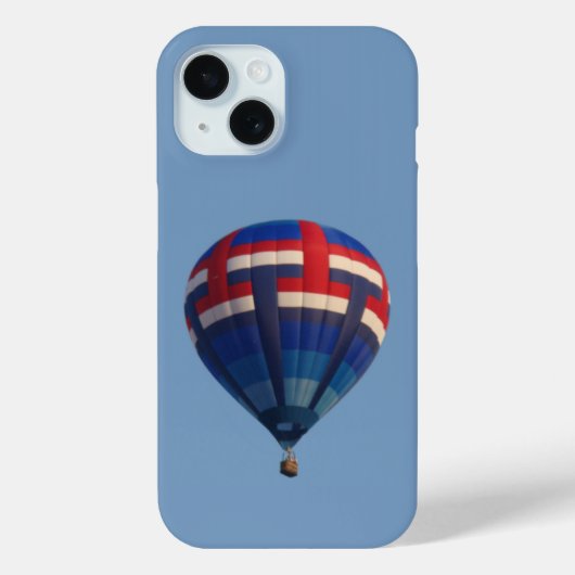 Blauwe hete luchtballon Case-Mate iPhone case (Achterkant)