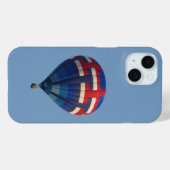 Blauwe hete luchtballon Case-Mate iPhone case (Achterkant (horizontaal))