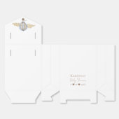 Blauwe Hete Luchtballon Wit Baby shower Bedankdoosjes (Ongevouwen)