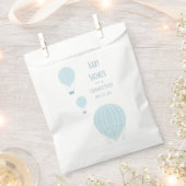 Blauwe heteluchtballon | Baby shower Favor Tassen Bedankzakje (Geknipt)