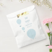 Blauwe heteluchtballon | Baby shower Favor Tassen Bedankzakje (Gezegeld)