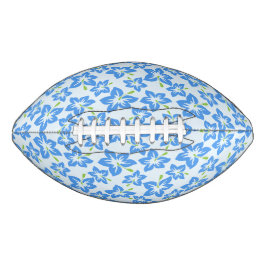 Blauwe Hibiscus, Blauwe Bloemen, Bloempatroon American Football