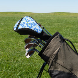 Blauwe Hibiscus, Blauwe Bloemen, Je Naam Golfheadcover