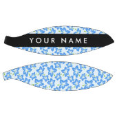 Blauwe Hibiscus, Blauwe bloemen, Jouw naam Basketbal (Panelen)