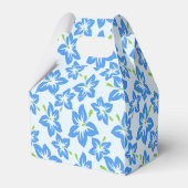 Blauwe hibiscus, blauwe bloemen, patroon van bloem bedankdoosjes (Voorkant Zijde)