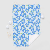 Blauwe hibiscus, blauwe bloemen, patroon van bloem golfhanddoek (Insitu)