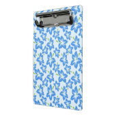 Blauwe hibiscus, blauwe bloemen, patroon van bloem mini klembord (Angled2)