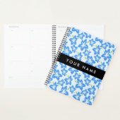 Blauwe Hibiscus, Blauwe Bloemen, Uw Naam Planner (Display)