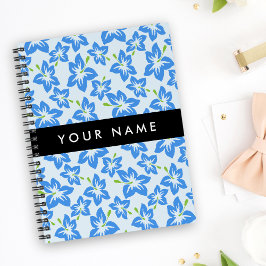 Blauwe Hibiscus, Blauwe Bloemen, Uw Naam Planner