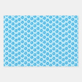 Blauwe Hibiscus Inpakpapier Set Vel (Voorkant 3)