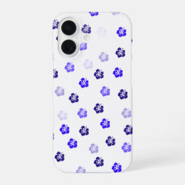 Blauwe Hibiscus iPhone Hoesje iPhone 16 Hoesje