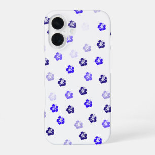 Blauwe Hibiscus iPhone Hoesje iPhone 16 Hoesje