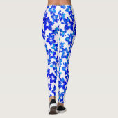 blauwe hibiscus - leggings (Achterkant)