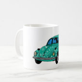 Blauwe Hippie Auto Klassieke Mok (Voorkant links)