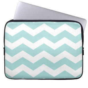 Blauwe hoes van het Chevron Pattern-scherm