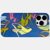 Blauwe hoge hakken kunstwerk, voor de liefde van s Case-Mate iPhone case (Achterkant (horizontaal))